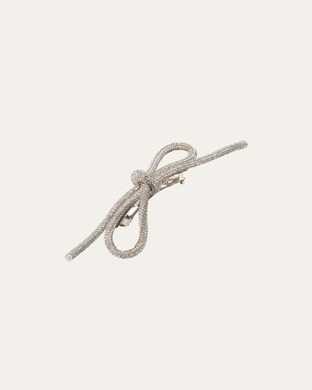 Sasha Crystal Bow Barrette